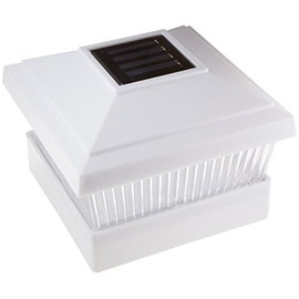 18 Pack Solar White 5"x5" Square Fence Post Cap Outdoor Garden LED Lights Fit Vinyl and Wood