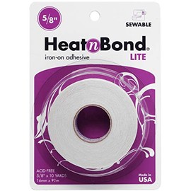 HeatnBond Lite Adhesive, 5/8 Inch x 10 Yards