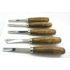 5pc Large Wood Carving Gunsmithing Gouges Tool Set 120 Ramelson