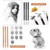 YunQiDeer Drawing Pencils, Art Supplies Sketch Pencils Kit for Kids