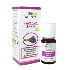Gisa Wellness - Food Grade Lavender - Organic Essential Oil - 100% Pure and Natural - [10ml] - Food Grade - Aromatherapy - Personal Care - Well-being - Made in Italy
