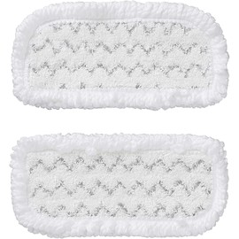 Woozoo Set of 2 Scrub Pads, Absorbs Dust, Hair & Pet Hair, Polyester/Nylon, Hand Washable, for Electric Mop IC-M01 - Scrub Pad MC-P01 - White