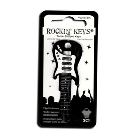 Black Electric Guitar Shaped Rockin' Key - SC1