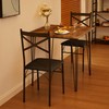 VECELO Kitchen Dining Room Table Set with 2 Chairs for