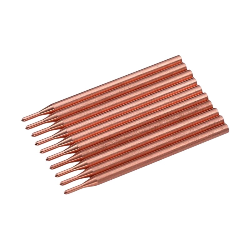 Folpus 10 Pieces Spot Welding Pin Soldering Tips Copper Tool