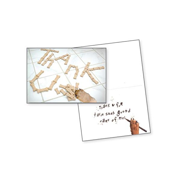Dog Speak Thank U Letter - Pet Sitter Card