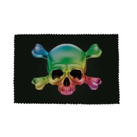 U24 Brillenputztuch Pirat Skull Bones Rainbow Fahne Flagge Glasreinigungstuch Microfasertuch
