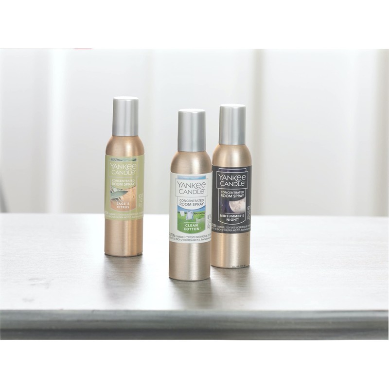 Yankee Candle Sage & Citrus Concentrated Room Spray 3-Pack Green