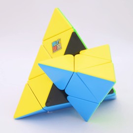 Bukefuno Moyu MoFang JiaoShi Meilong Pyramid Cube stickerless Magic Cubing Pyraminx Meilong 3x3 Speed Cube Moyu Pyramid Puzzle Educational