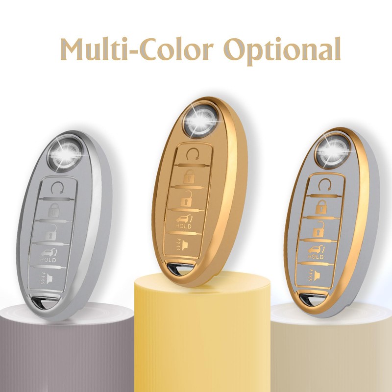 WORCAS Smart 5 Button Key Fob Cover Case Compatible with