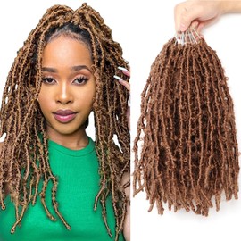 Crochet Faux Locs Crochet Hair Extensions for Black Women Butterfly Locs Crochet Hair Soft Locs Crochet Braids Hair Extensions Goddess Locs Crochet Hair (#27, Butterfly locs 12Inch(Pack of 8))