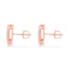 18K Rose Gold Plated 925 Sterling Silver Iced Out Cubic