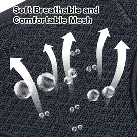 Wisedog Mesh Breathable Dog Harness: No Pull Harness with 3 Fast-Release Buckles Adjustable for Walking & Training for Small Medium Large Dogs (Black, XS: Neck=10"-14"/Chest=11"-19")