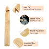 uxcell Wood Huge Crochet Hook 30mm US Size T/X Big