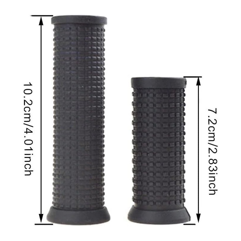 2pcs Motorcycle Bicycle Long/Short Handlebar Grips for Twist Shifter Shockproof
