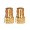 AKORD 2 x Presta To Schrader Valve Brass Bike Cycle