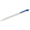 Caran d'Ache 825 ECO Ballpoint Pen Resin/Stainless Steel Blue/White Ink Colour Blue 0825.160