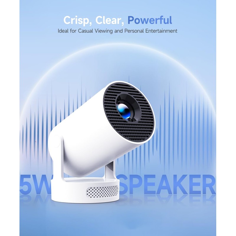 Magcubic Mini Projector, 4K Support Smart Projector with WiFi 6