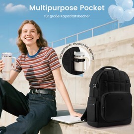 LOVEVOOK Women's Backpack, 15.6 Inch Laptop School Backpack Girls with Laptop Compartment, Waterproof Daypacks, Travel Backpack, Work Bag, Elegant School Bag, Teacher Bag for University, Office