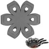 BYKITCHEN Pan Protectors for Stacking, Gray Saucepan Protectors, 6PCS and