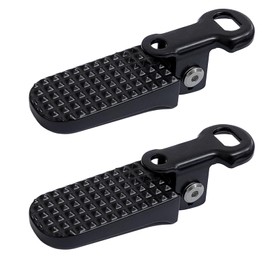 Auto-plaza Aluminium Alloy Non-Slip Bicycle Foot Pegs, Universal Fit, Rear, Black
