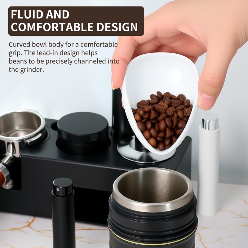 Coffee Bean Dosing Cup and Spray Bottle Kit - Ceramic