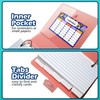3x5 Lined Index Cards with Ring Binder Holder and Dividers,