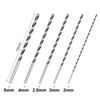 ALTcompluser 5pcs Extra Long Wood Drill Bit Set 2 mm,