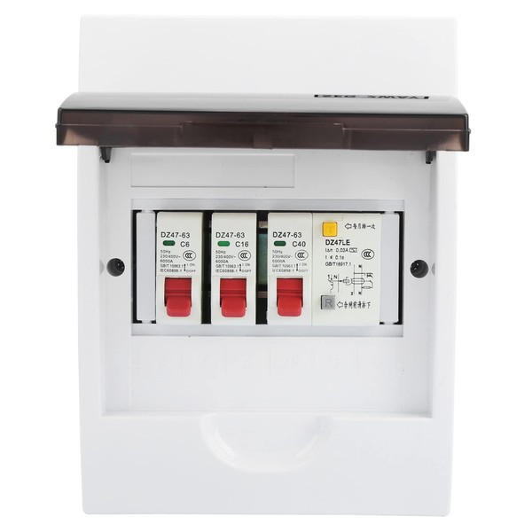 Ejoyous 2 Way Consumer Unit, Weatherproof Circuit Breaker Consumer Unit