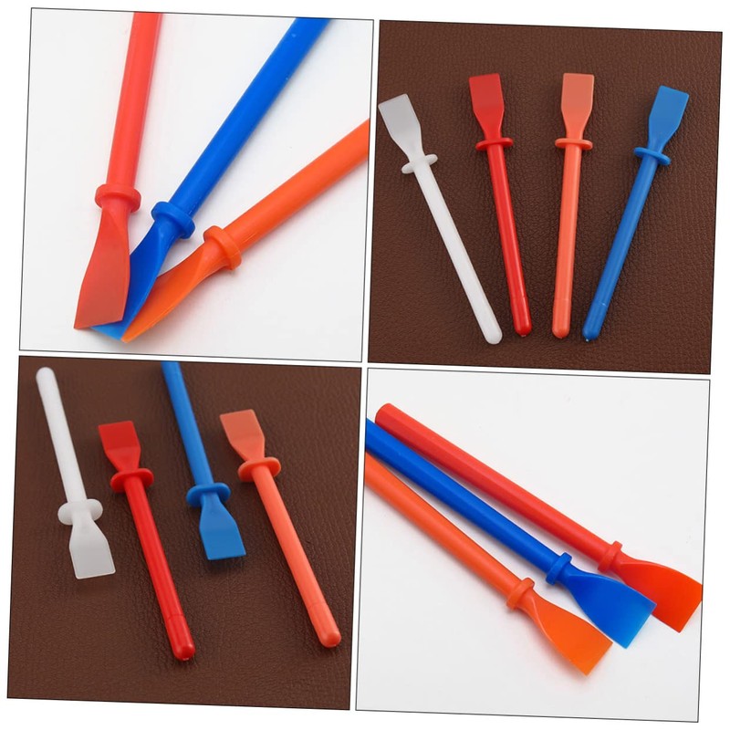 WOONEKY Quality Material Leather Smear Glue Spreader 6pcs Handheld Glue