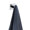 iBathUK Epsom Square Round Robe Hook, Stainless Steel Bathroom Towel