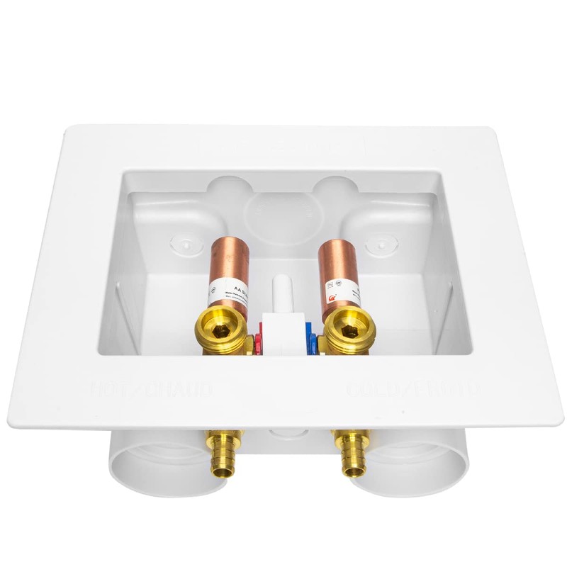 EFIELD Double Drain Washing Machine (Laundry) Outlet Box,1/2-inch Crimp Pex