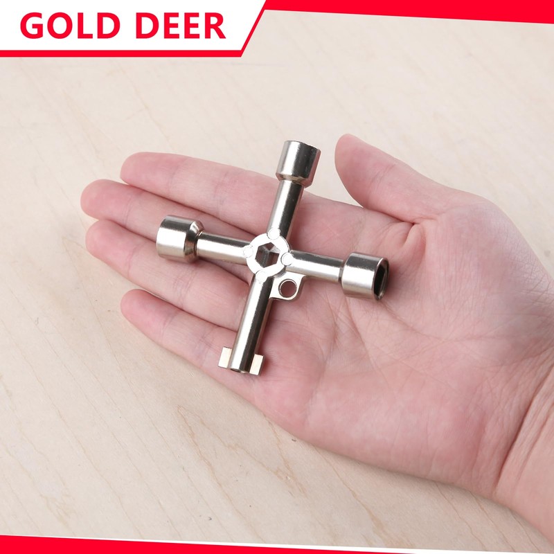 GOLD DEER 4-Way Multi-function Key Wrench Set of 2 Multi-Purpose