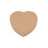 Glorex Heart Box, Cardboard, Natural, 9.2 x 9 x 2.6