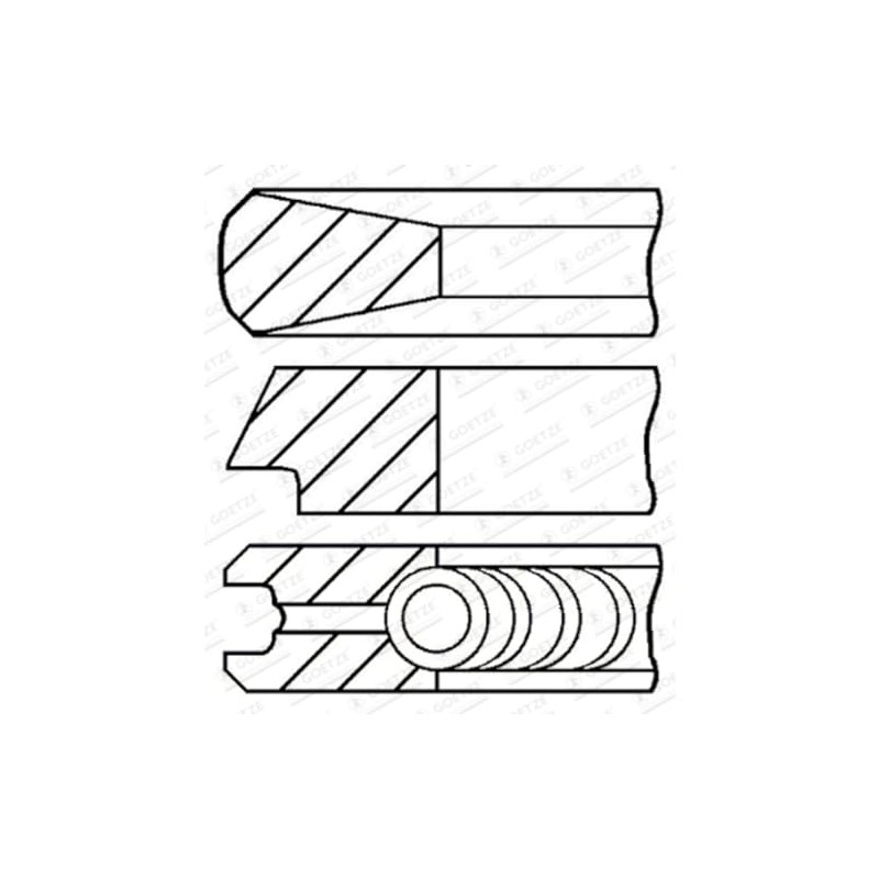 Goetze Engine 08-424000-00 Kolbenringsatz
