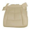 UINIEBOOM Driver Bottom Perforated Leather Seat Cover, Replacement Tan Front