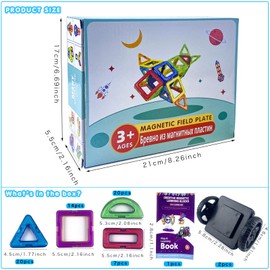 Magnetic Building Blocks, Magnets for Children, 61 Magnetic Building Blocks for Children, Magnetic Building Blocks from 3 Years, Magnetic Toy, Magnetic Toy Children for Girls and Boys, Educational
