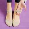 oasymala Cotton Yoga Socks with Non-Slip Grips - Ideal for