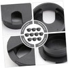 Housoutil 20pcs Cable Hole Cover for Computer Desk Black Wiring