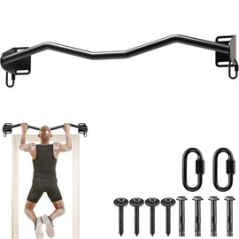 Kipika 36" Wall Mount Pull-Up Bar - Durable Steel, Anti-Corrosion - Multifunctional Home Gym