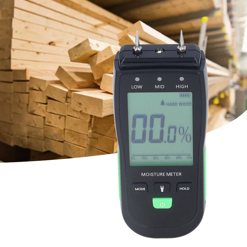 Wood Moisture Meter High Accuracy LCD Display Professional Moisture Content