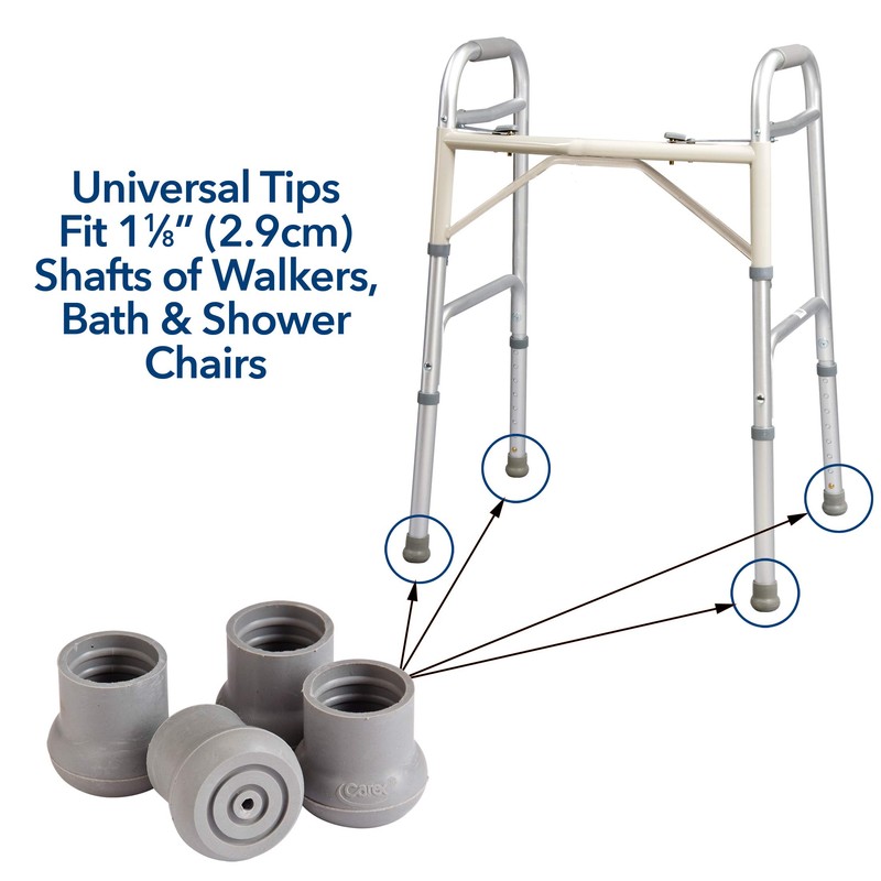 Carex Walker and Bath Bench Tips, 0.32 Pound, 1.12 Inch,
