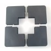 Unbranded Enclosed Cargo Trailer Door Corners - Black - 4