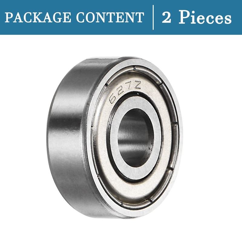 QUARKZMAN 627Z Miniature Groove Ball Bearings x 2 Pieces Stainless