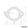 Kakimoto Kai GK070214 Gasket, 2 Hole Type, 2.8 inches (70