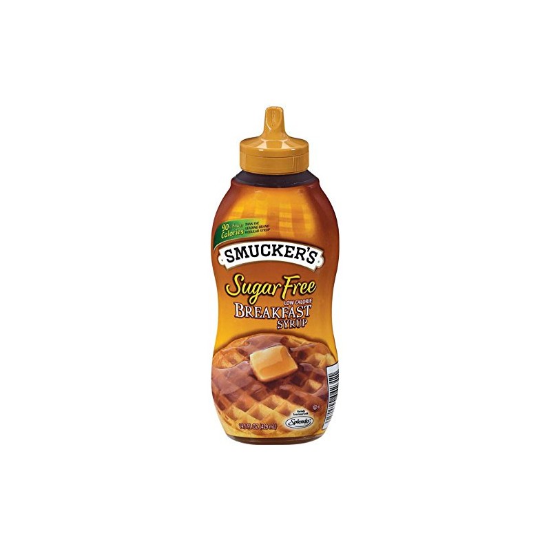 Smucker's Sugar-Free Low Calorie Breakfast Syrup ,14.5 fl oz, (Pack