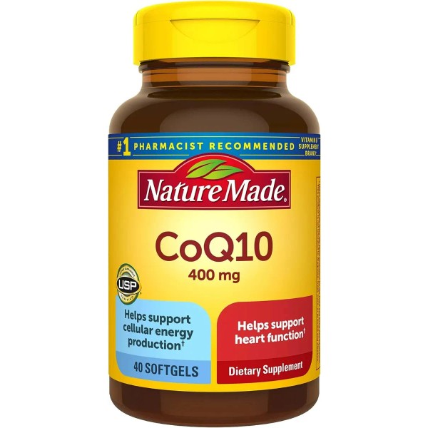 Coq10 400 Mg Nature Made 40 Softgel Sabor Sin Sabor