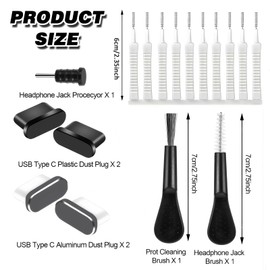 17PCS Phone Cleaning Kit, Avavani Phone Port Cleaning Brush Set