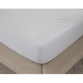 Fitted Sheet White 100% Cotton Bed 180 cm (180 x 190 cm)