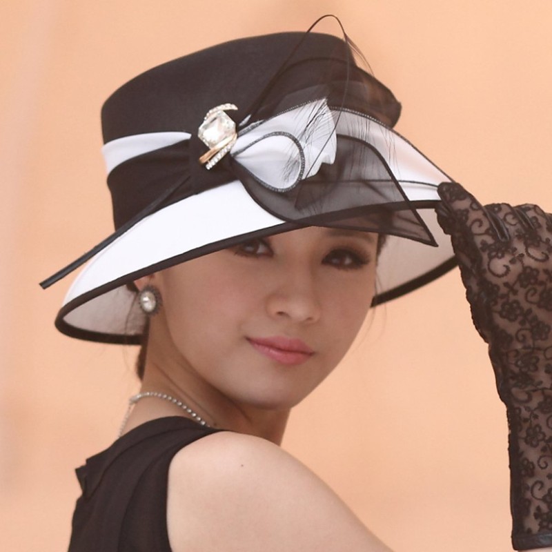 June's Young Women Church Hats Formal Dress Derby Hats with